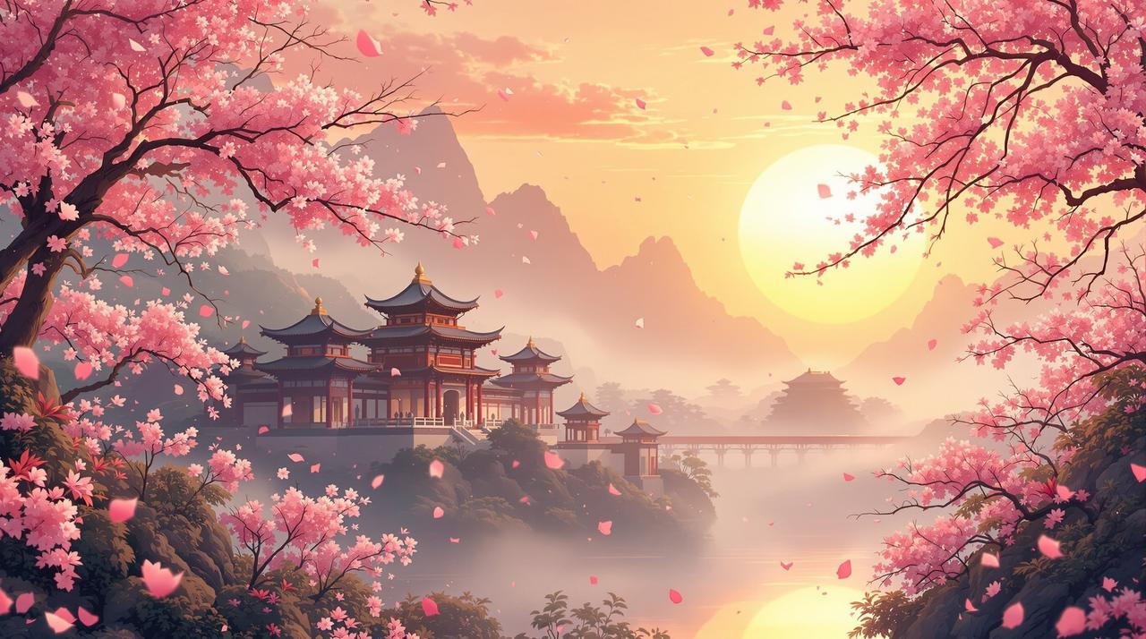 acg动漫 - 落英缤纷的唯美江湖世界